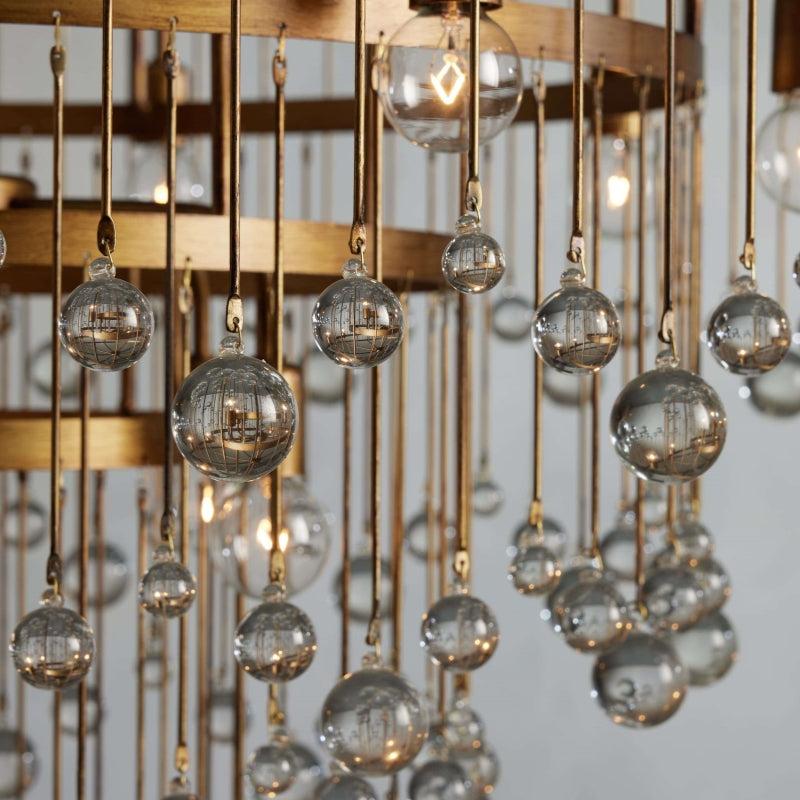 Aubrey Modern Crystal Ball 4 Tier Chandelier - King Lamps