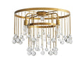 Aubrey Crystal Ball Flushmount Lamp - King Lamps