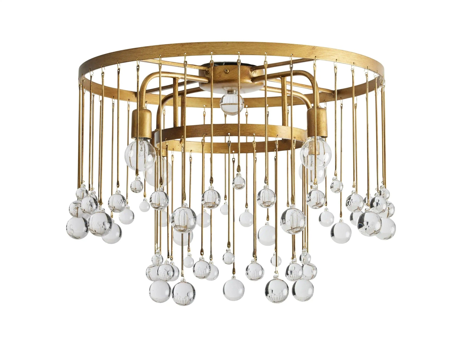 Aubrey Crystal Ball Flushmount Lamp - King Lamps