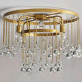 Aubrey Crystal Ball Flushmount Lamp - King Lamps
