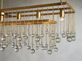 Aubrey Crystal Ball Rectangular Chandelier 47'' 60'' - King Lamps