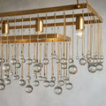 Aubrey Crystal Ball Rectangular Chandelier 47'' 60'' - King Lamps