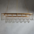 Aubrey Oval Crystal Ball 7 Light Chandelier - King Lamps