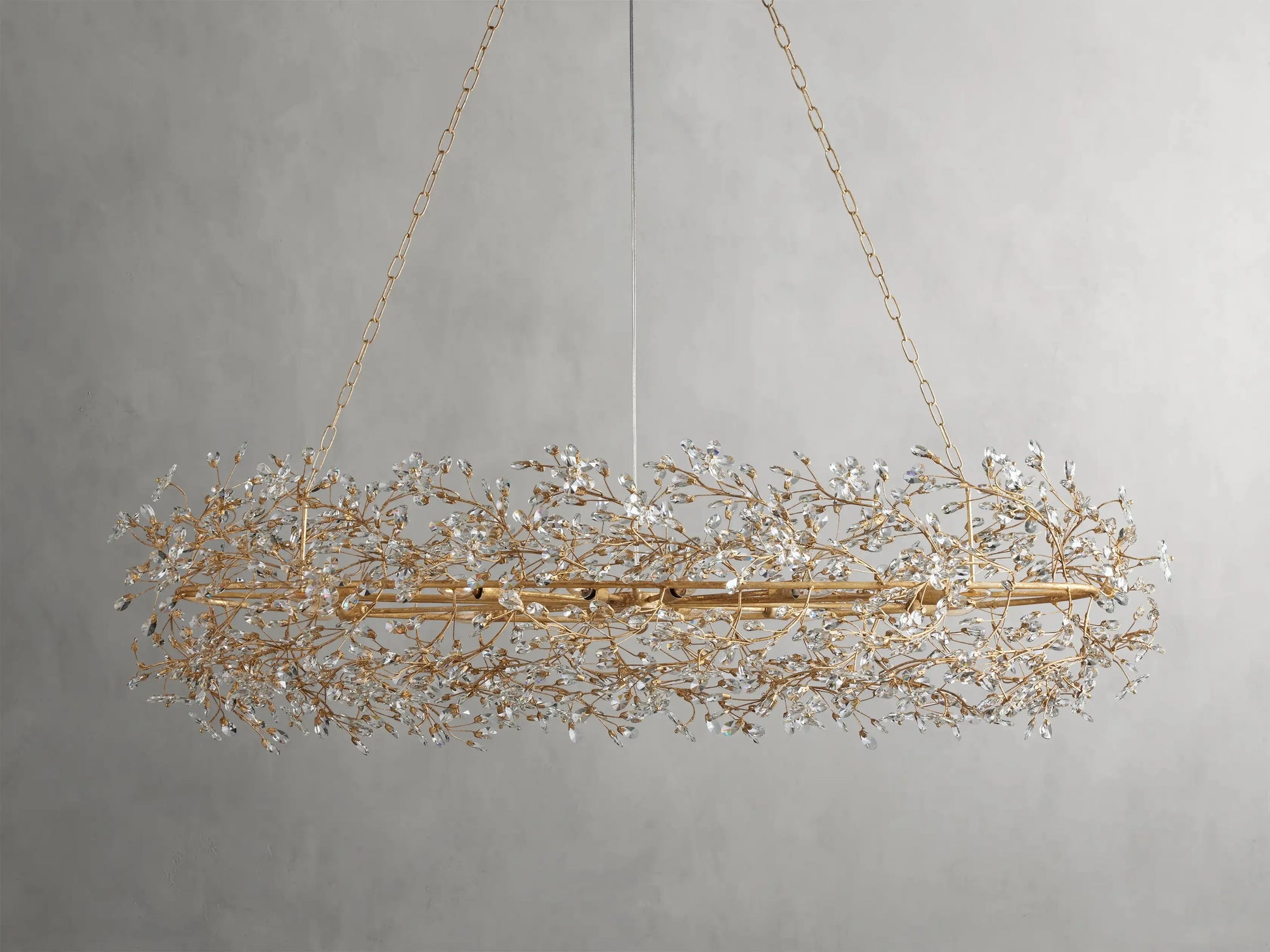 Fiore Oval Chandelier 62'' 74'' - King Lamps