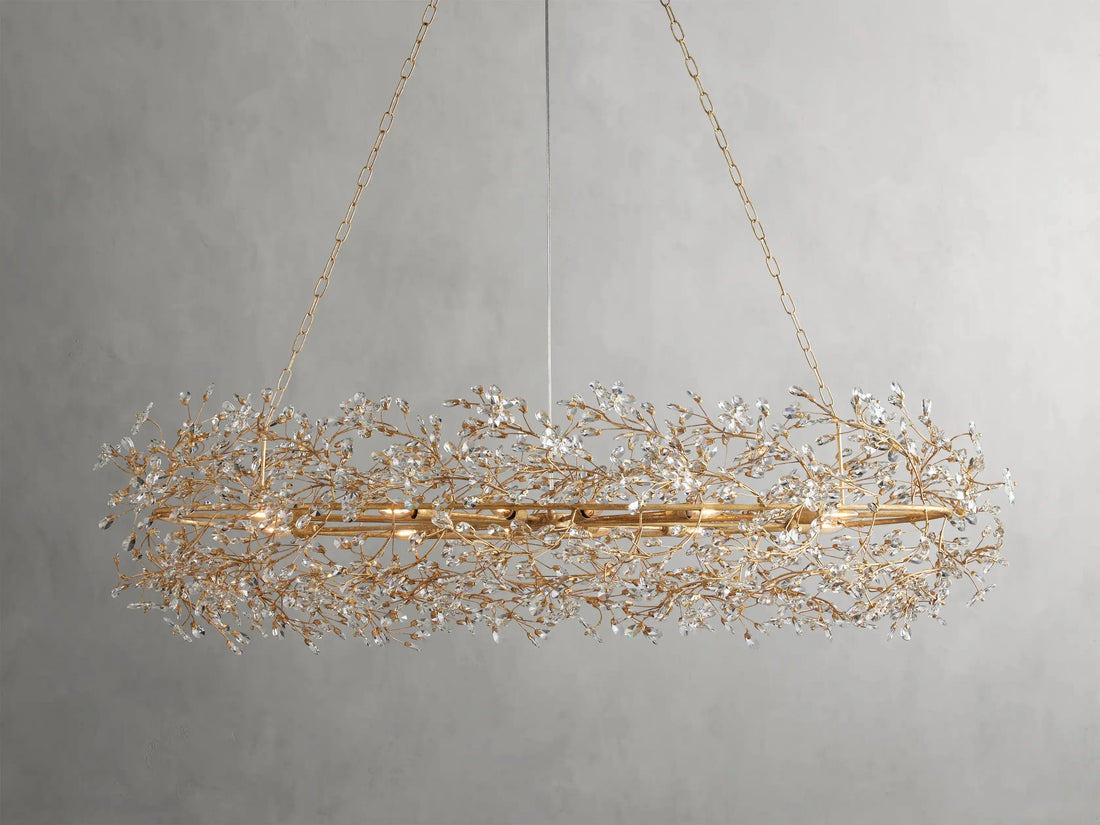 Fiore Oval Chandelier 62'' 74'' - King Lamps
