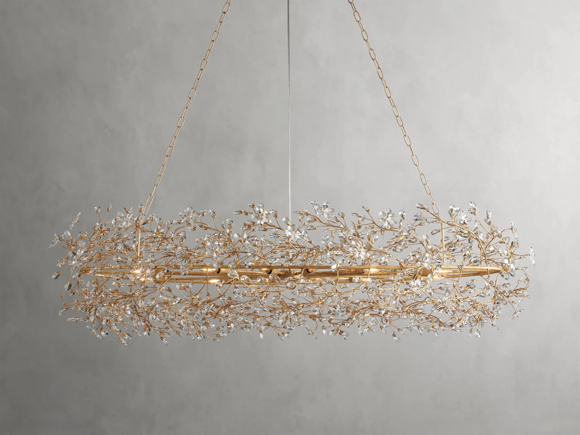 Fiore Oval Chandelier 62'' 74'' - King Lamps