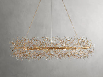 Fiore Oval Chandelier 62'' 74'' - King Lamps