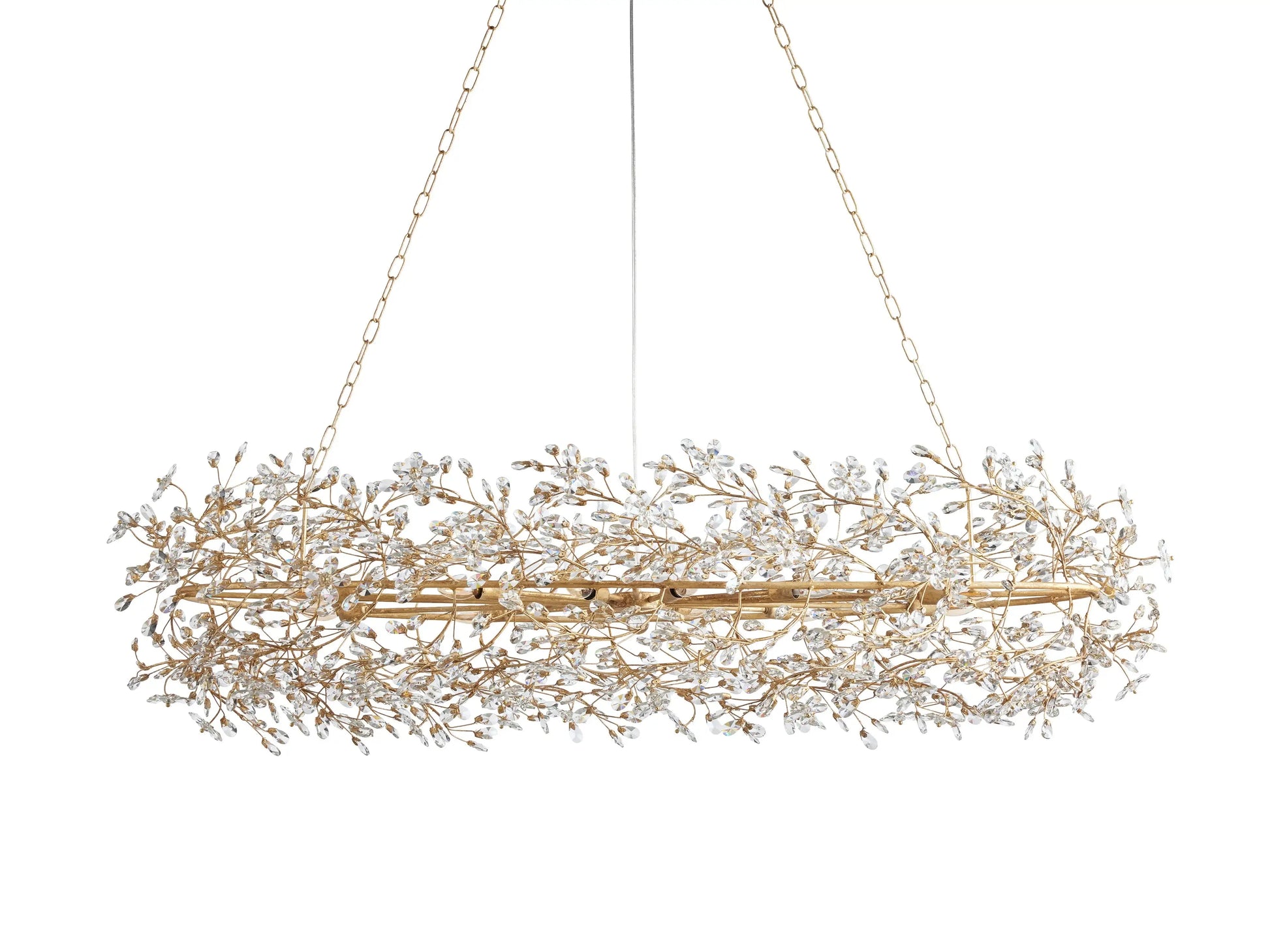 Fiore Oval Chandelier 62'' 74'' - King Lamps