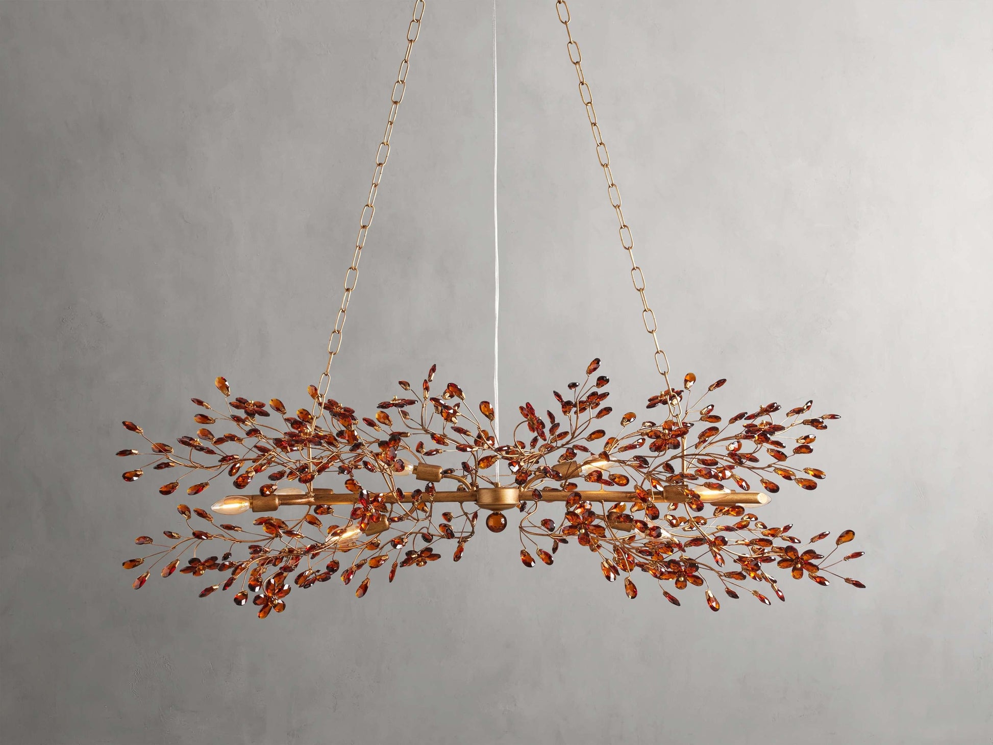 Fiore Colored Linear Chandelier - King Lamps