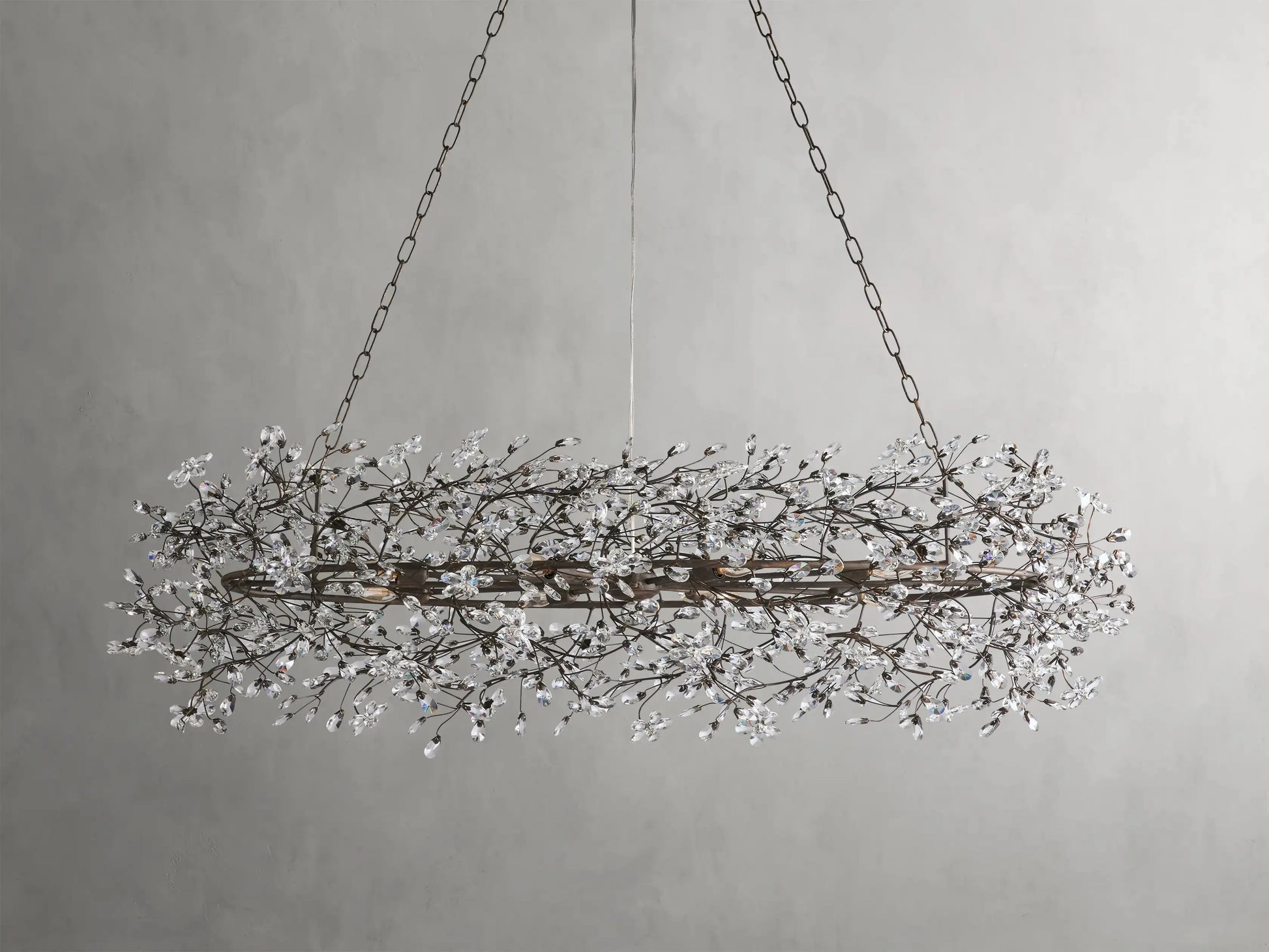 Fiore Oval Chandelier 62'' 74'' - King Lamps