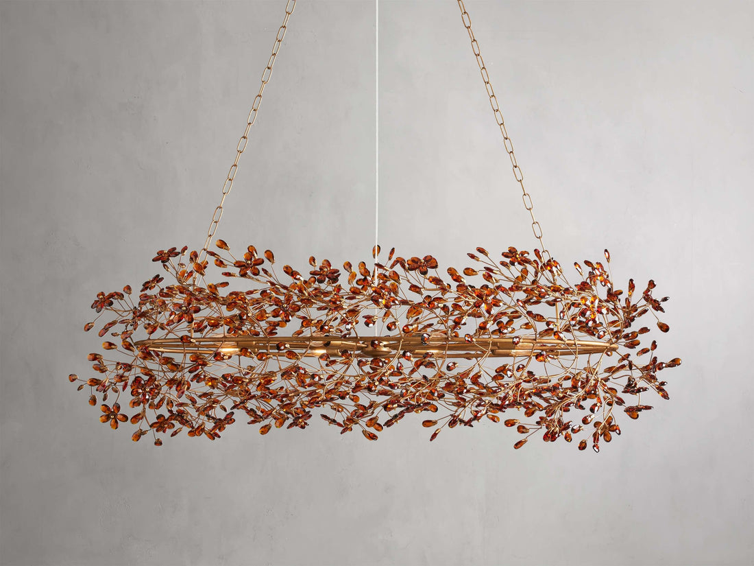 Fiore Colored Oval Chandelier - King Lamps