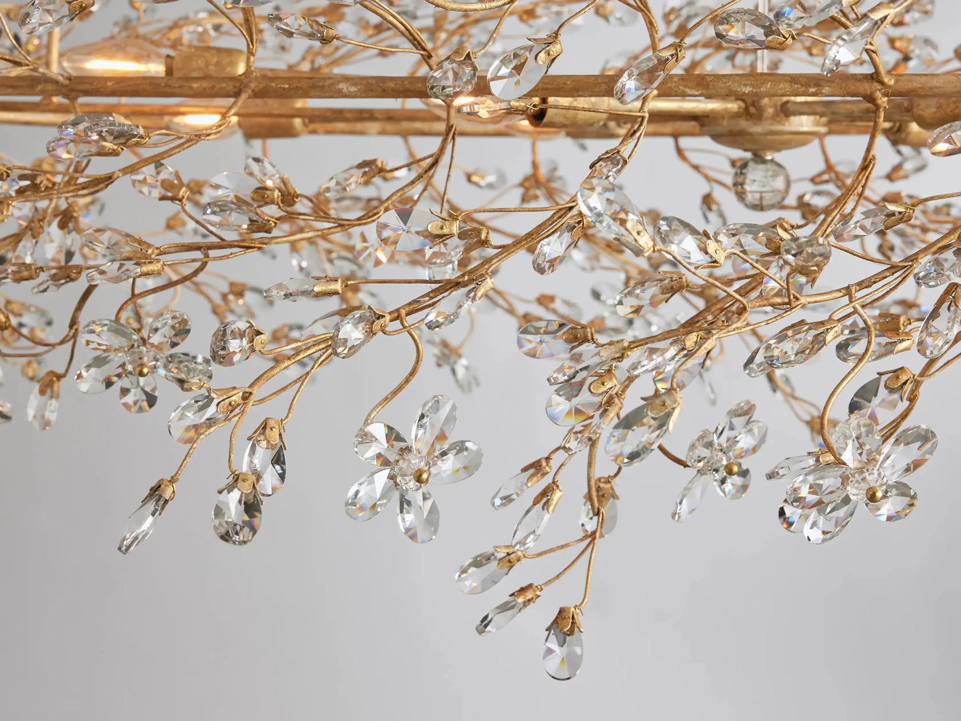 Fiore Oval Chandelier 62'' 74'' - King Lamps