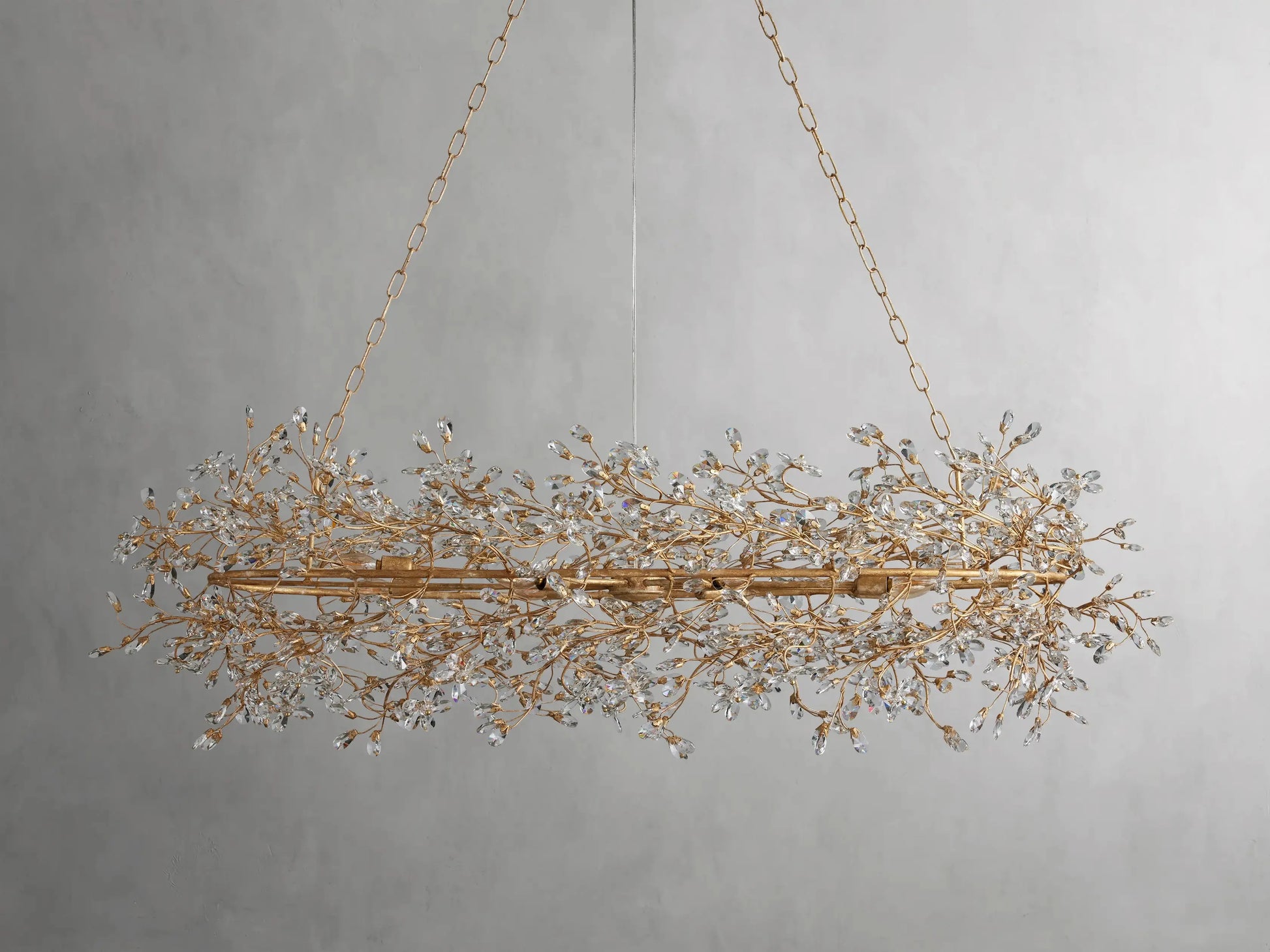Fiore Oval Chandelier 62'' 74'' - King Lamps