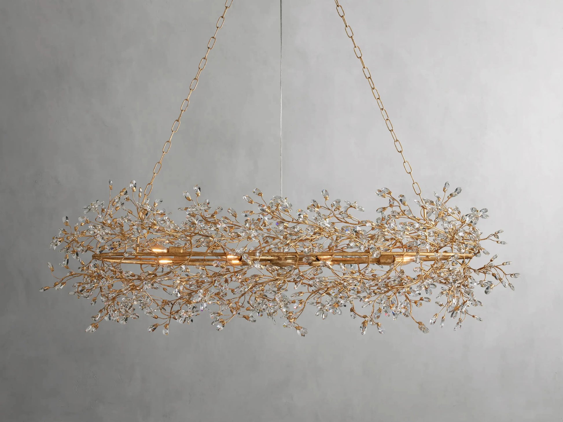 Fiore Oval Chandelier 62'' 74'' - King Lamps