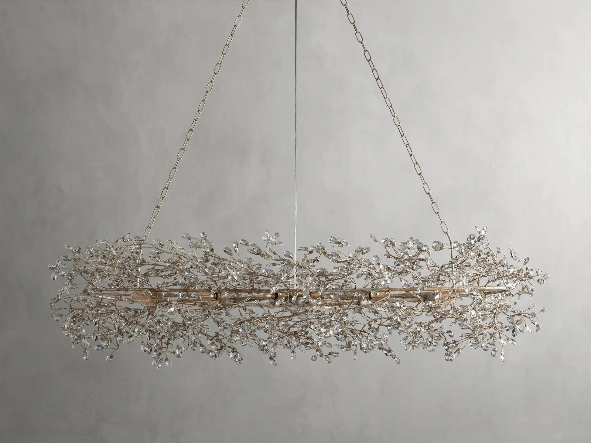 Fiore Oval Chandelier 62'' 74'' - King Lamps