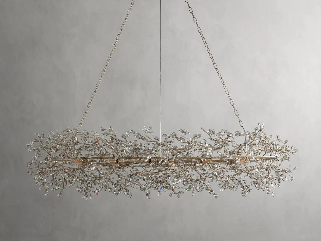 Fiore Oval Chandelier 62'' 74'' - King Lamps