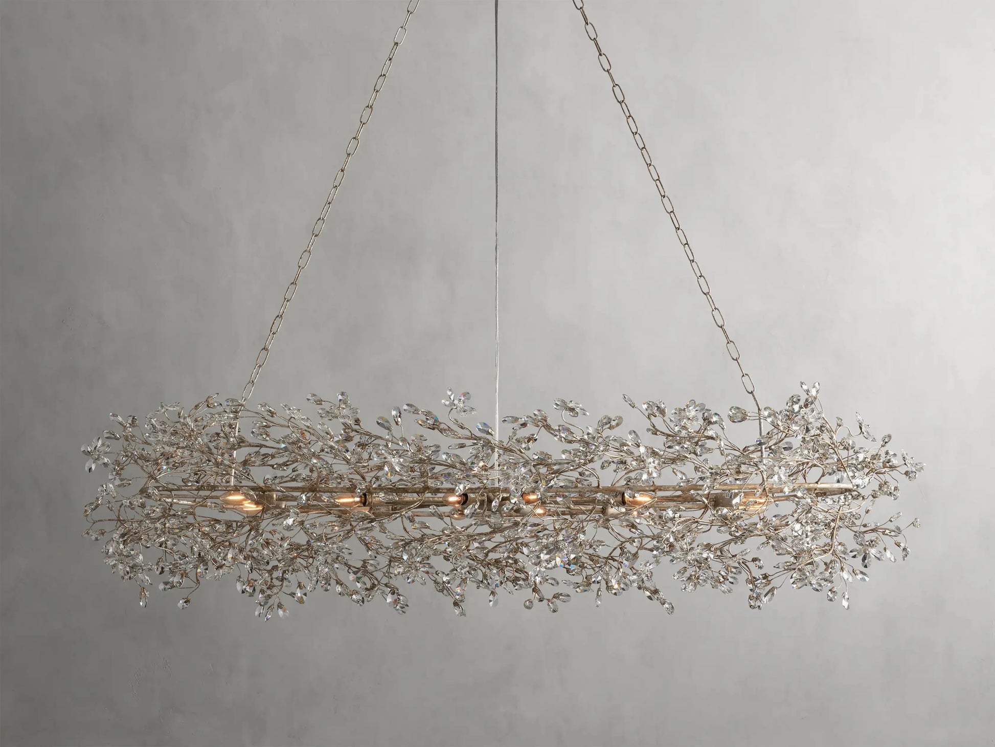 Fiore Oval Chandelier 62'' 74'' - King Lamps