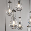 Rain Modern Rectangular Glass Chandelier 72