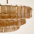 Amor 3-Tier Ghiaccio Glass Round Chandelier 24