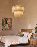 San Marco Alabaster Round 2-Tiered Chandelier - King Lamps