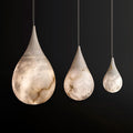 Hailey Alabaster Raindrop Pendant Lighting, Dining Table Pendant - King Lamps