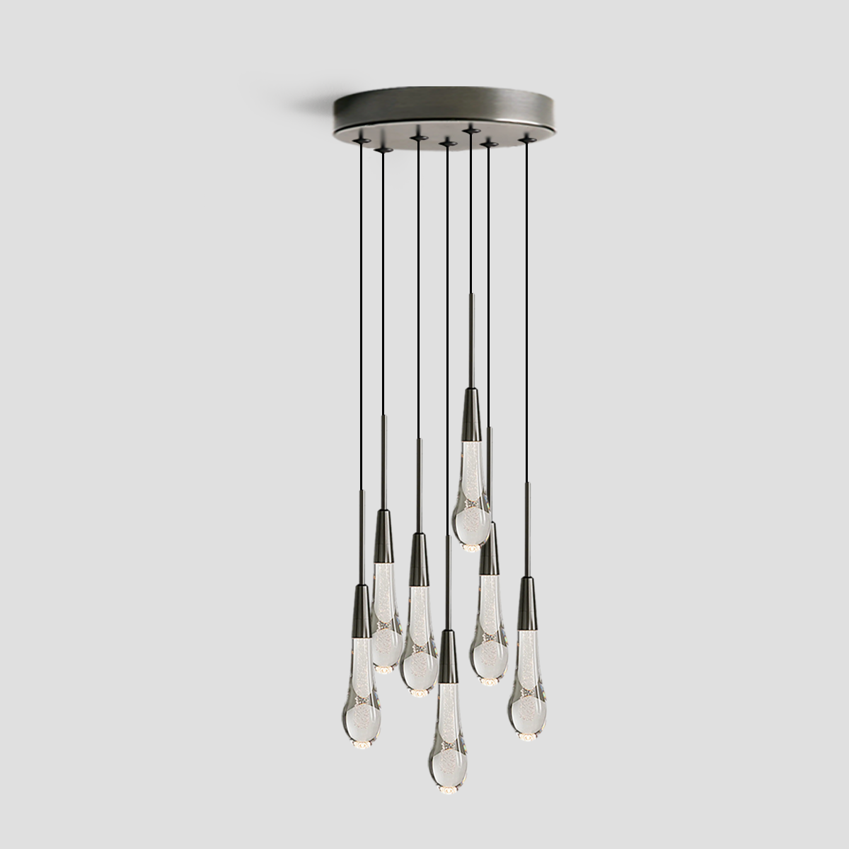 Soltaire Cluster Crystal Pendant 3 Light 5 Light 7Light - King Lamps