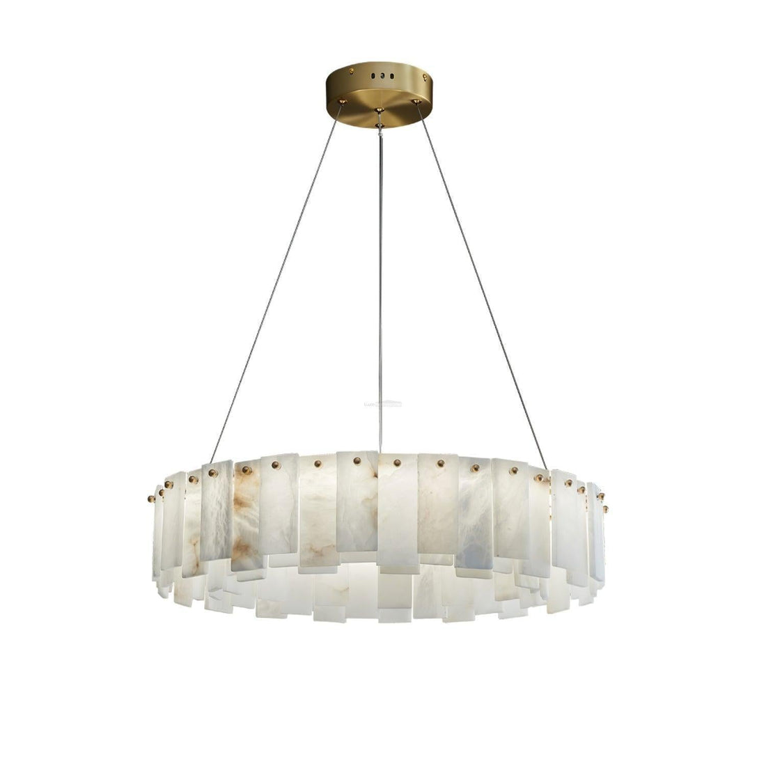 Halos Alabaster Round/Square Chandelier - King Lamps