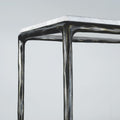 Thaddeus Forged Iron Rectangle Marble Console Table 60