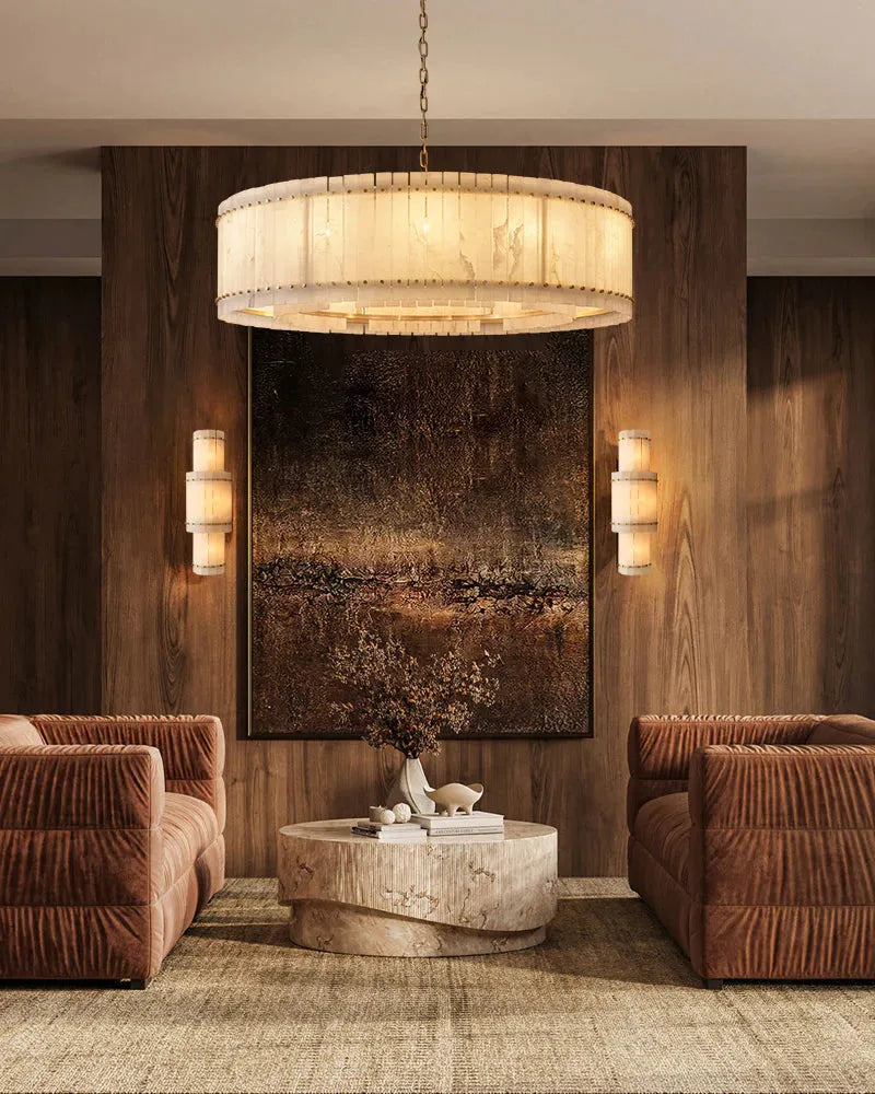 San Marco Alabaster Round Chandelier - King Lamps