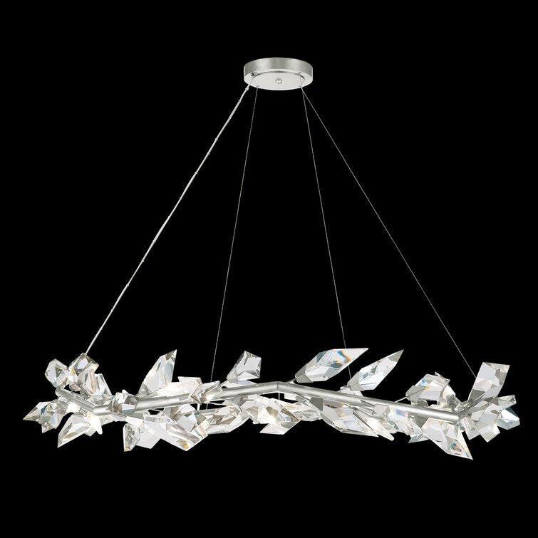 Addison 55" Round Crystal Chandelier - King Lamps