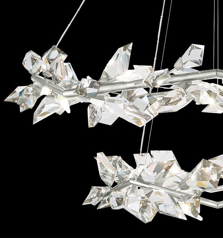Addison 55" Round Crystal Chandelier - King Lamps