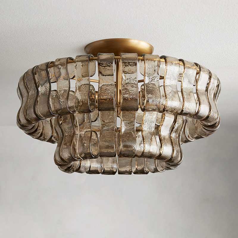 Ghiaccio Flushmount Chandelier - King Lamps