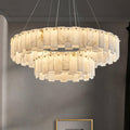 Halos Alabaster Round/Square Chandelier - King Lamps