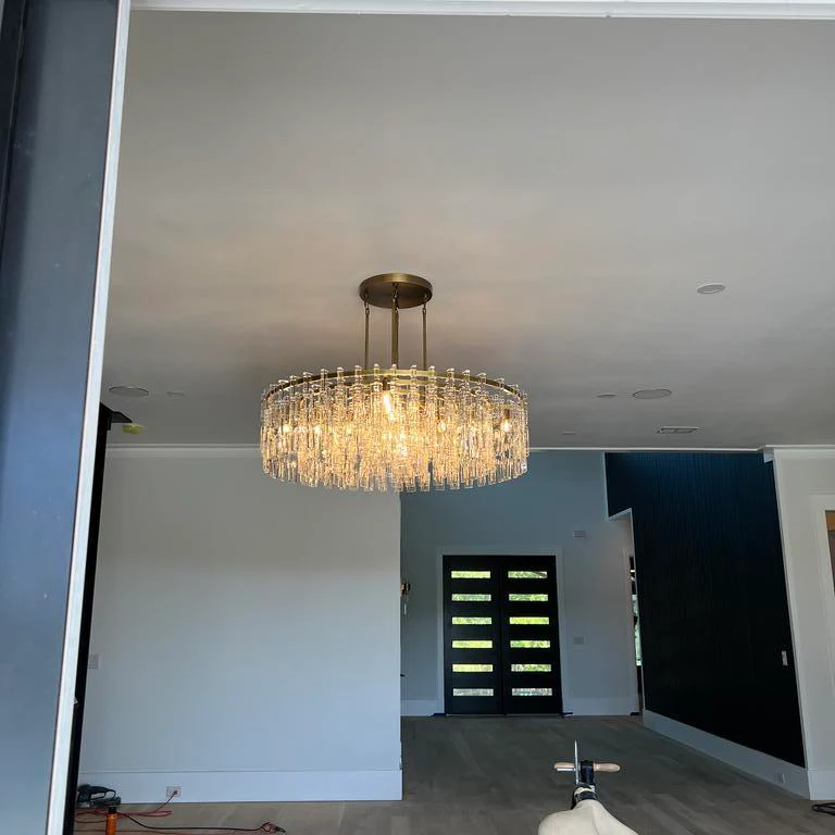 Marigan Multi-Tier Crystal Chain Round Chandelier 60" - King Lamps