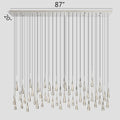 Soltaire Crystal Linear Chandelier 37