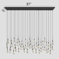 Soltaire Crystal Linear Chandelier 37