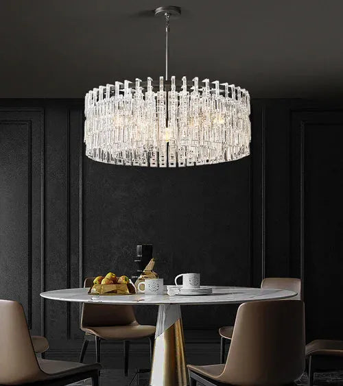 Marigan Multi-Tier Crystal Chain Round Chandelier 60" - King Lamps