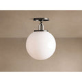 Wescott Globe Flush Mount Bronze Milk