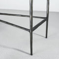 Thaddeus Forged Iron Rectangle Marble Console Table 60