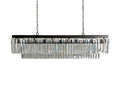 Leyland Tiered Rectangular Crystal Chandelier - King Lamps