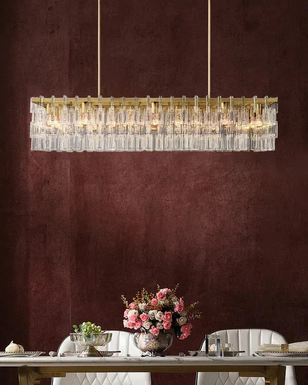 Marigan Rectangle Chandelier 60" - King Lamps