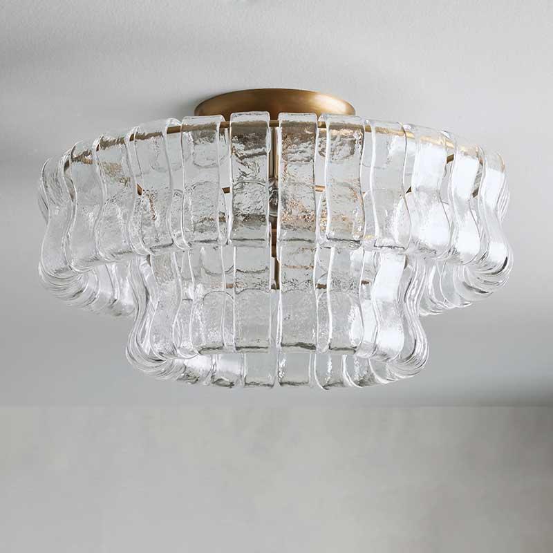 Ghiaccio Flushmount Chandelier - King Lamps