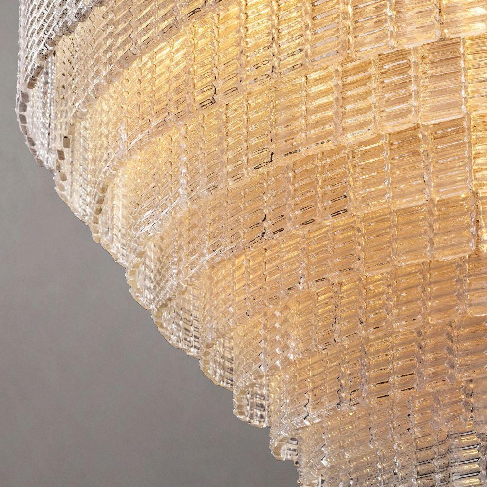 Sirene CLEAR ROUND GLASS  CHANDELIER 41" 36'' - King Lamps