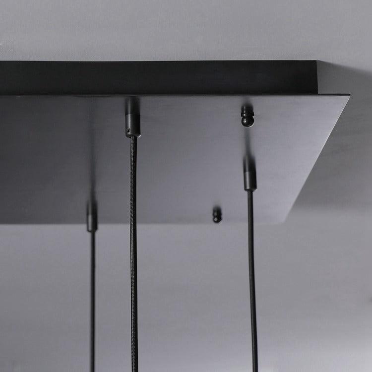 Rain Glass Modern Rectangular Chandelier 54" - King Lamps