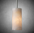 Hand-Carved Alabaster Cylinder Pendant - King Lamps