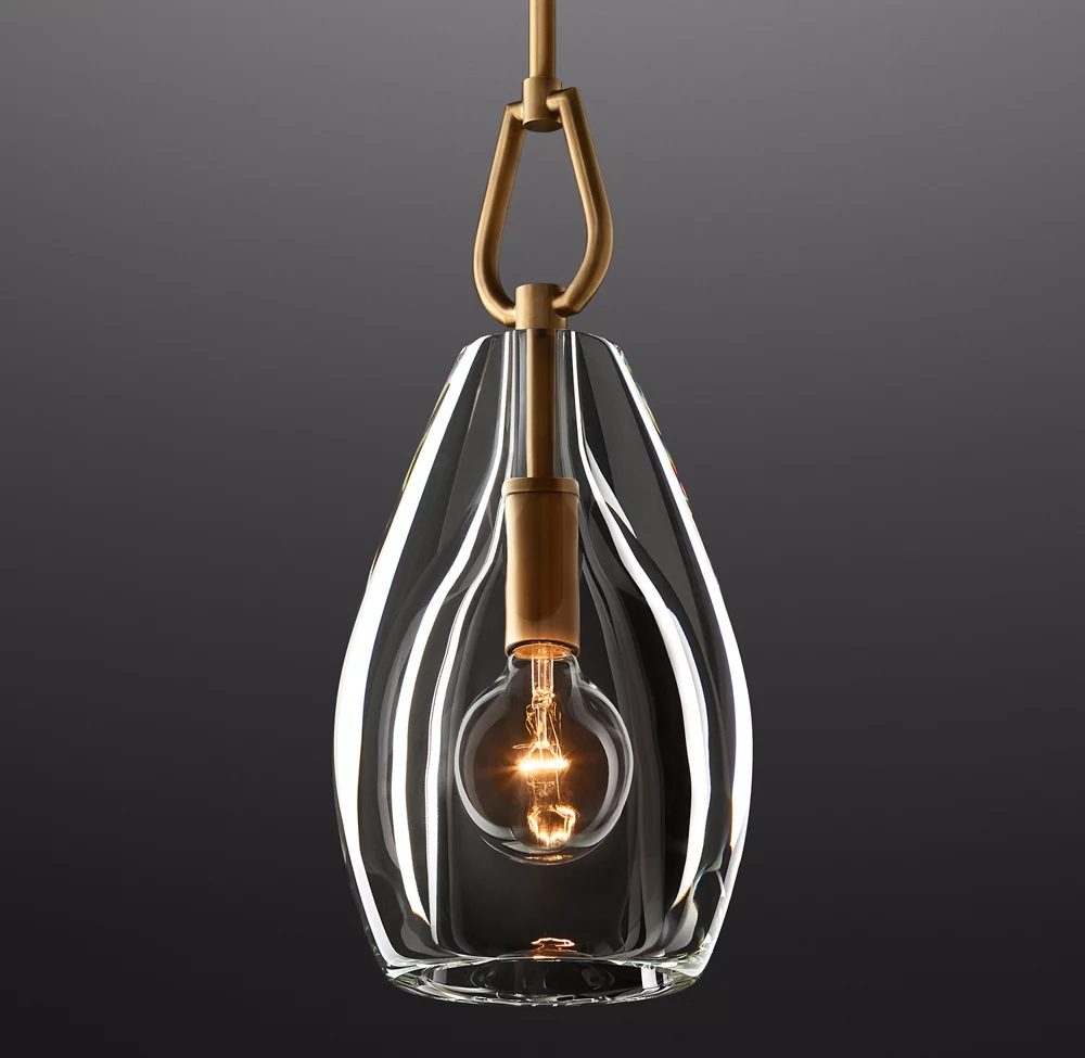 Botanist Flute Crystal Pendant 6'' 8'' 9'' - King Lamps