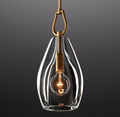 Botanist Flute Crystal Pendant 6'' 8'' 9'' - King Lamps