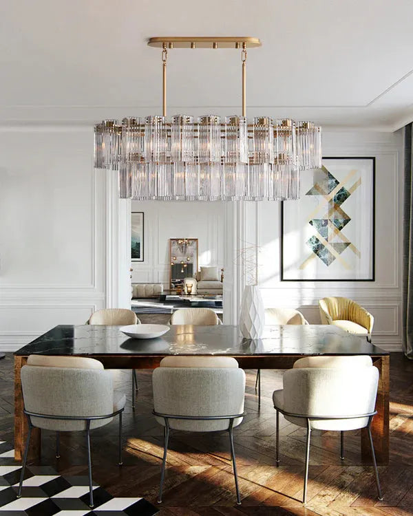 Delsie Oval 51" 63'' 72'' Chandelier - King Lamps