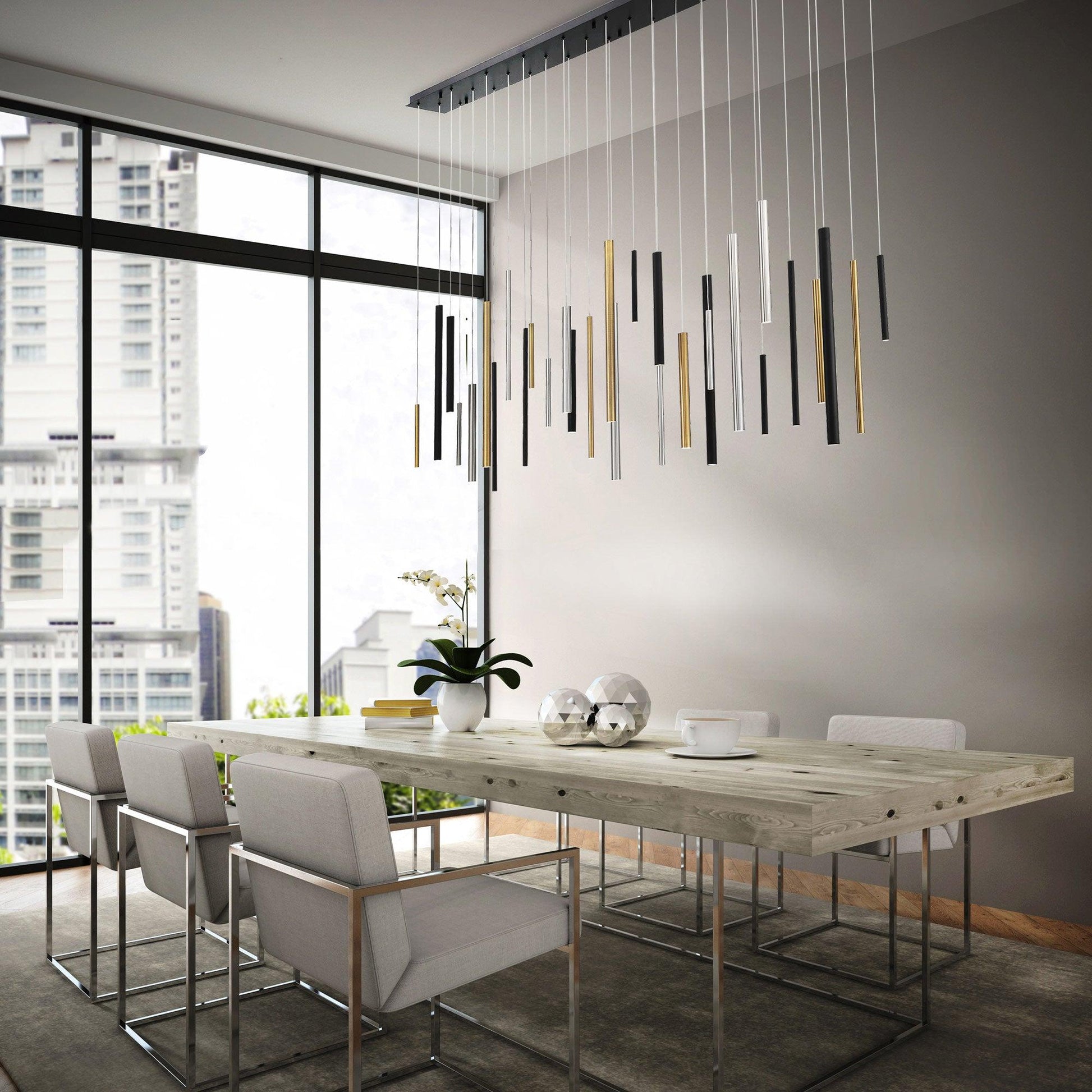 Santana Linear Multi Light Pendant - King Lamps