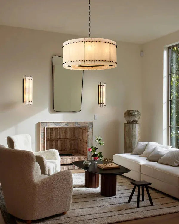 San Marco Alabaster Round Chandelier - King Lamps
